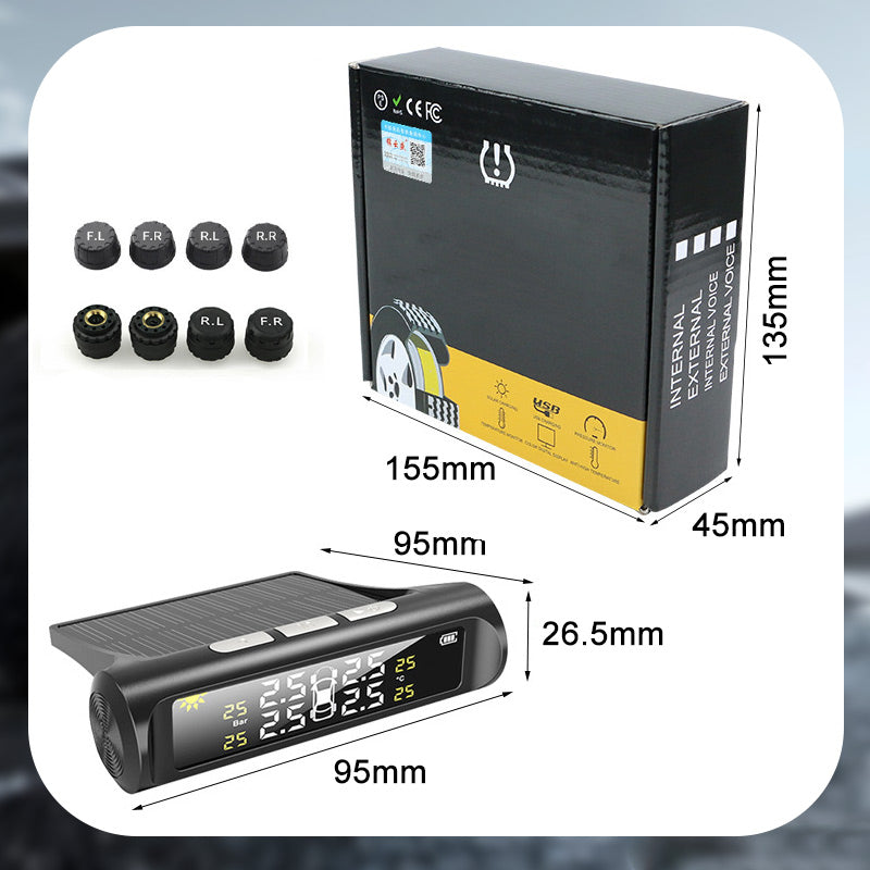 Solar-powered Tire Pressure Warning System – Safety You Can Trust