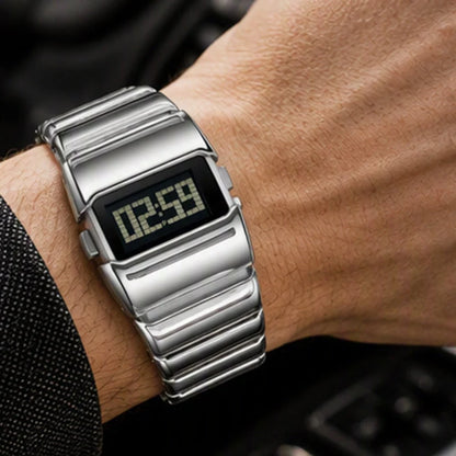 EdgeTime — Men's Digital Steel Watch | 50% OFF