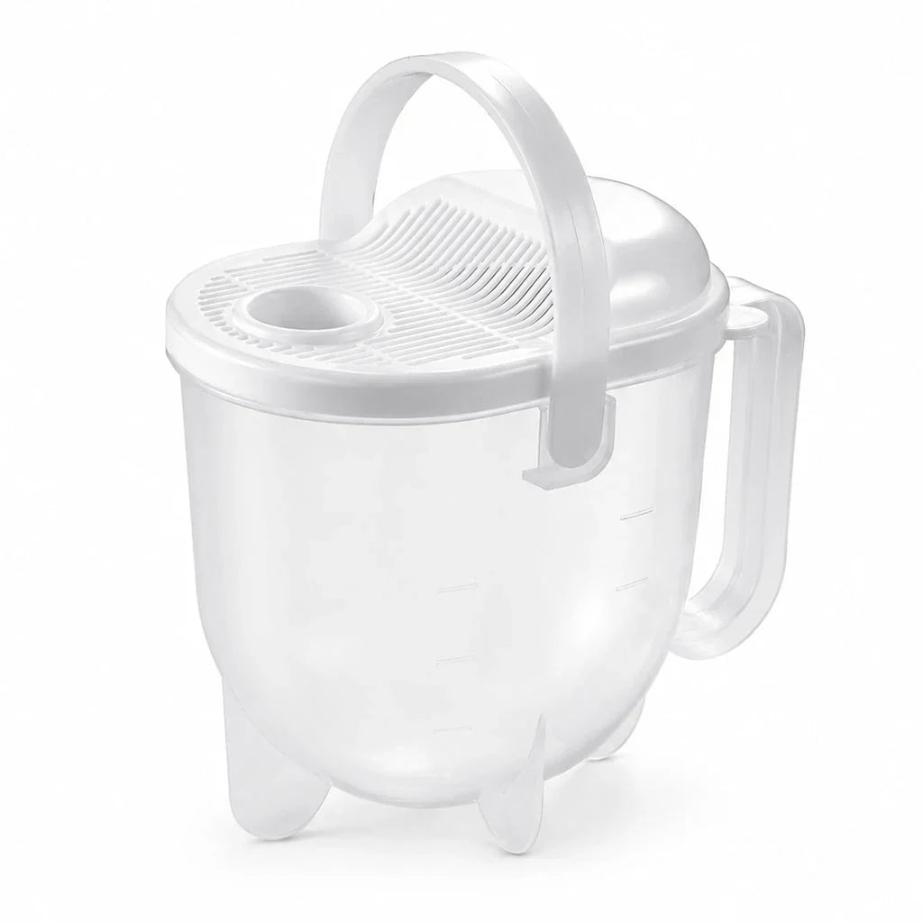 GrainGuard Rice Washer — Spill-Free Rice Rinsing
