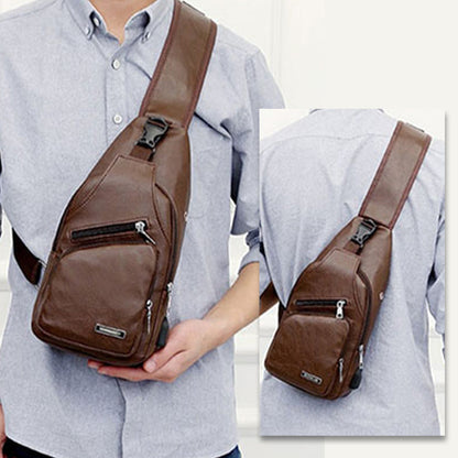 VeroCrest Leather Chest Bag — Master Your Day Effortlessly