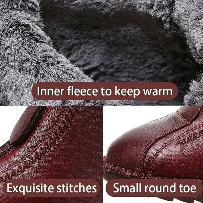 Heidi – Women's Winter Warm Ankle Boots with Zipper