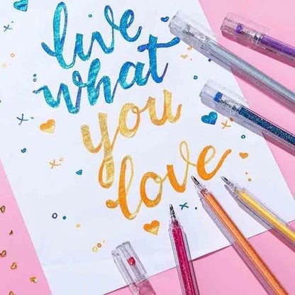 LusterScript Glow Gel Pens — Ignite Creativity Instantly