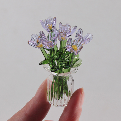 MiriFlor Mini Glass Flowers — Effortless Color Magic