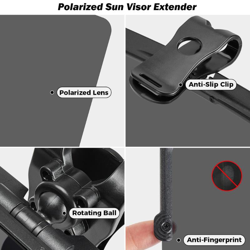 Polarized Car Sun Visor — Reduce Glare, Drive Safely