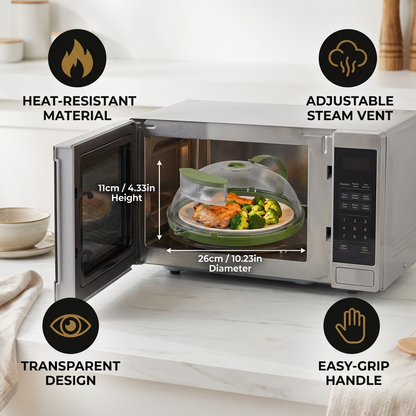 CleanShield — Microwave Food Cover | 50% OFF