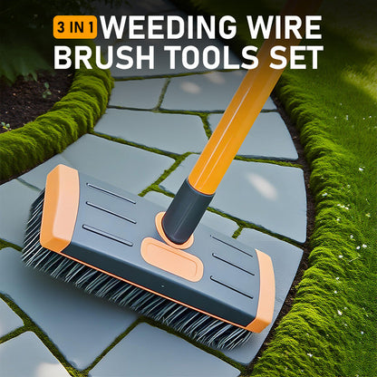 TripleSweep Brush Set – Effortless Cleanliness Outdoors