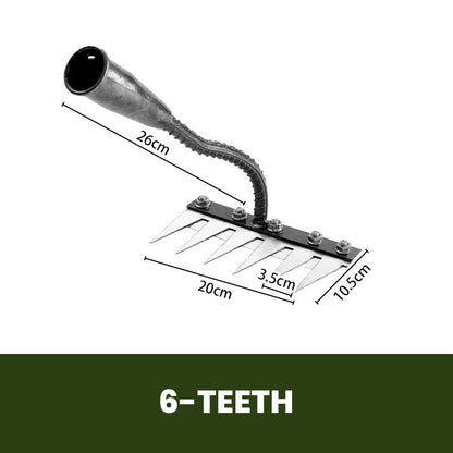 IronBloom — Carbon Steel Garden Rake | 50% OFF