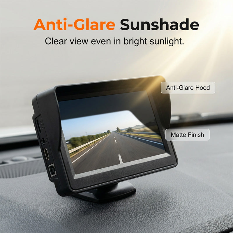 VisiGuard 4.3” Car Monitor – Drive Safer, Enjoy More