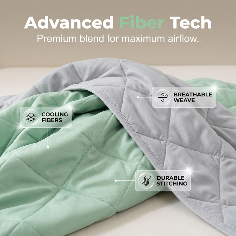 AeroChill Quilted Blanket — Sleep Cool. Wake Refreshed.