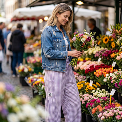 Lena — Lightweight Summer Pants with Wide Leg Design