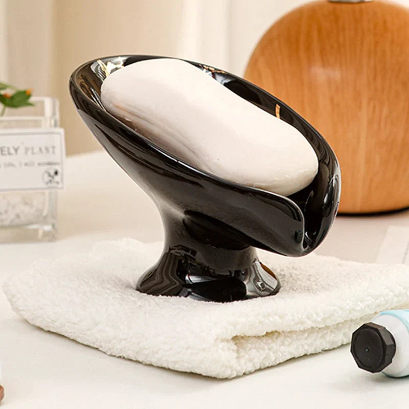 ZenLeaf — Ceramic Pedestal Soap Dish | 1+1 FREE