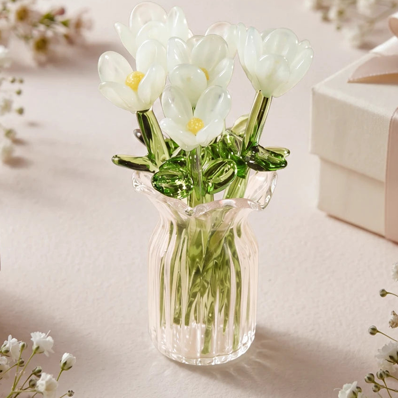 MiriFlor Mini Glass Flowers — Effortless Color Magic