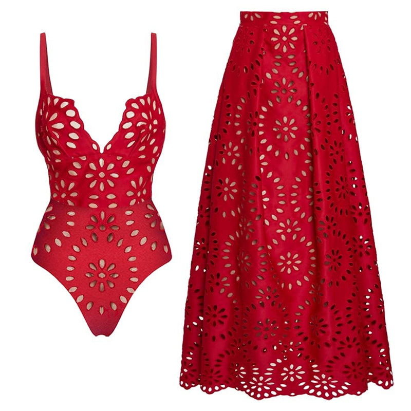 Heidi – Stylish women's swimsuit with flowing long skirt