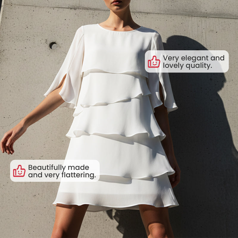 Celia – Elegant Ruffle Dress | 50% OFF