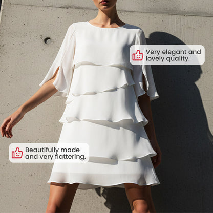 Celia – Elegant Ruffle Dress | 50% OFF