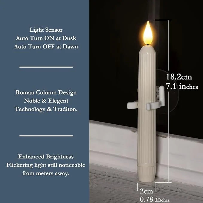 Velas de ventana GlowLuxe — Veladas acogedoras sin esfuerzo