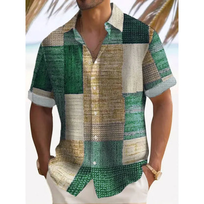 James — Men's Relaxed Plaid Stretch Shirt | 50% OFF