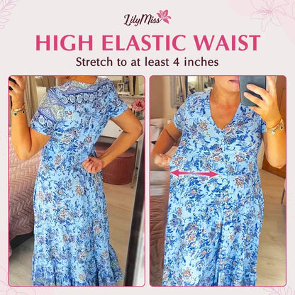 Isla – Flattering Summer Dress with V-Neckline Made of Stretch Cotton