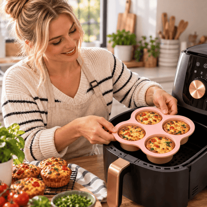 FlexiBake Pro — 4-Cavity Silicone Baking Mold | 1+1 FREE
